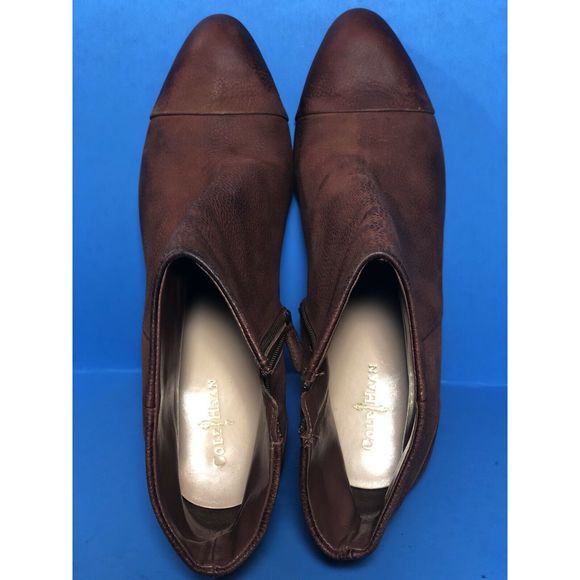 Cole Haan Women's Brown Leather Pull On Zipper - Picture 5 of 12